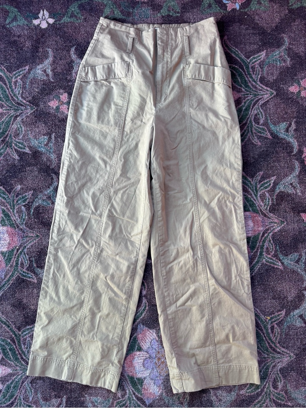 A New Day ultra High-rise women’s Straight-Leg khaki wide leg Pants - size 8